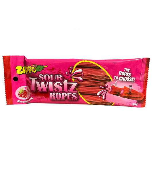 Strawberry Zappo Sour Twistz Ropes