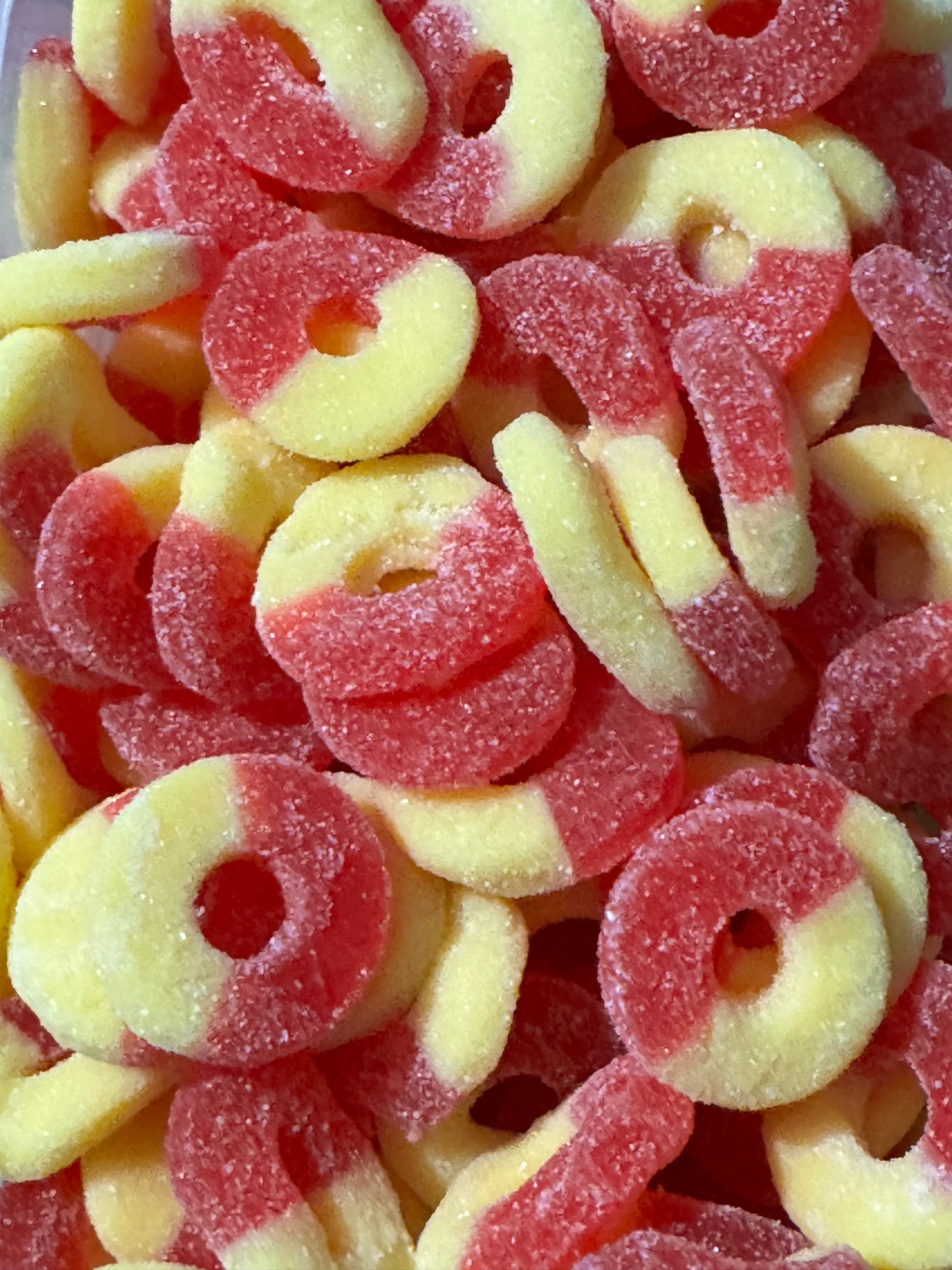 Gummy Strawberry Banana Rings - 100g