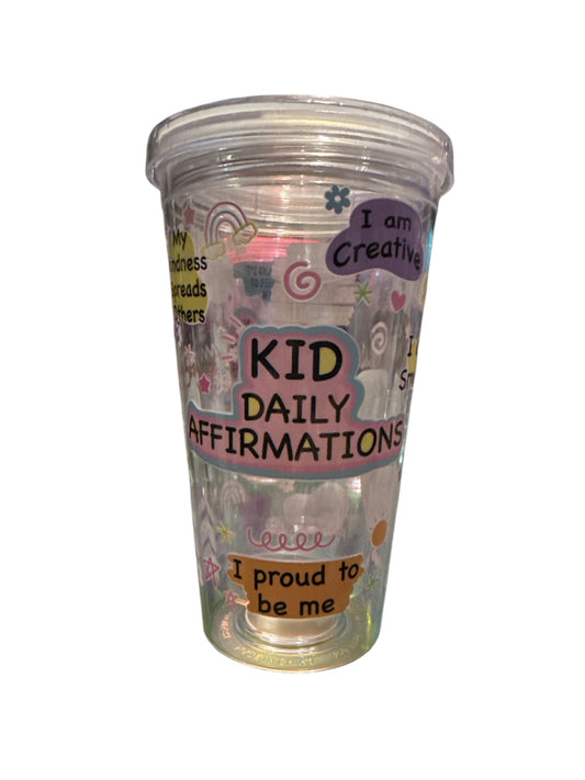 Kids Daily Affirmations Light Up Tumbler